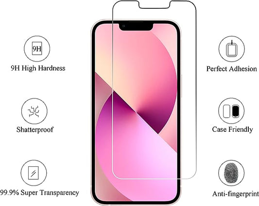iPhone Screen Protector- 3 Pack Tempered Glass
