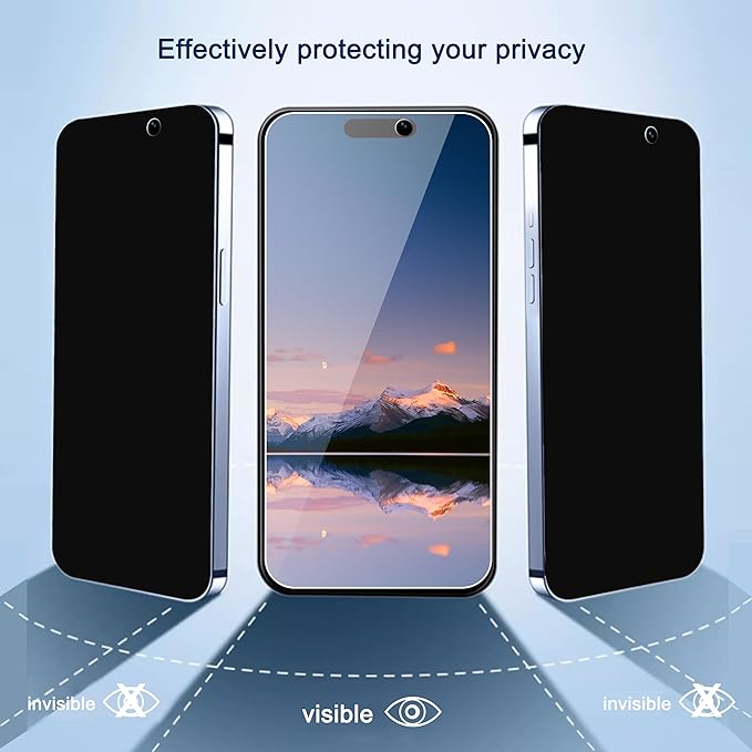 Privacy Screen Protector for iPhone - 3 Pack